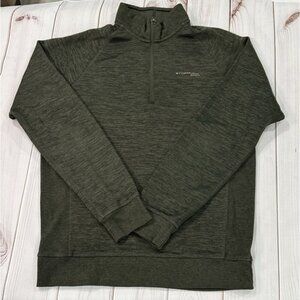STORMPAC SUNICE Men's Long Sleeve Shirt Dark Green Size M 1/4 Zip Activewear